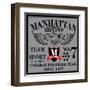 New York College Graphic Design for T-Shirt-emeget-Framed Art Print