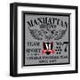 New York College Graphic Design for T-Shirt-emeget-Framed Art Print