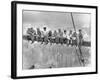 New York Construction Workers Lunching on a Crossbeam-null-Framed Premium Photographic Print