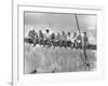 New York Construction Workers Lunching on a Crossbeam-null-Framed Premium Photographic Print