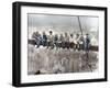 New York Construction Workers Lunching on a Crossbeam-null-Framed Premium Photographic Print