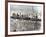 New York Construction Workers Lunching on a Crossbeam-null-Framed Photographic Print