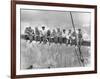 New York Construction Workers Lunching on a Crossbeam-null-Framed Photographic Print