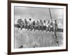 New York Construction Workers Lunching on a Crossbeam-null-Framed Photographic Print