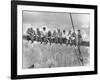 New York Construction Workers Lunching on a Crossbeam-null-Framed Photographic Print