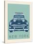 New York - Cop Car-Ben James-Stretched Canvas