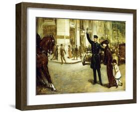 New York Crossing-Warren B. Davis-Framed Giclee Print