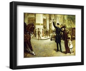 New York Crossing-Warren B. Davis-Framed Giclee Print