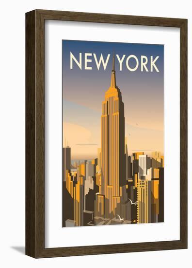 New York - Dave Thompson Contemporary Travel Print-Dave Thompson-Framed Giclee Print