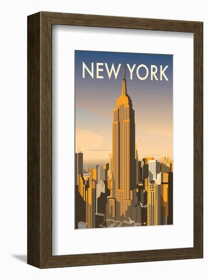 New York - Dave Thompson Contemporary Travel Print-Dave Thompson-Framed Giclee Print