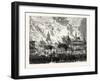 New York: Destruction by Fire of the Manhattan Market Building. U.S., 1880 1881-null-Framed Giclee Print