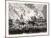 New York: Destruction by Fire of the Manhattan Market Building. U.S., 1880 1881-null-Mounted Giclee Print