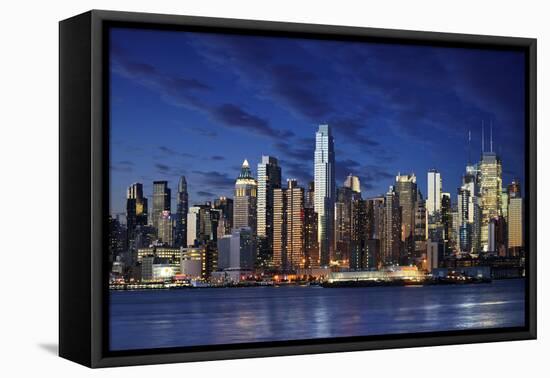 New York down Town-dellm60-Framed Stretched Canvas