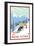 New York - Downhill Skier Scene-Lantern Press-Framed Art Print