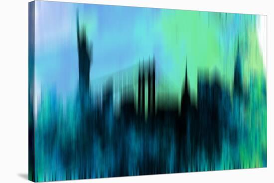 New York Downtown Skyline-NaxArt-Stretched Canvas