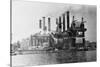 New York Edision Company Power Plant-null-Stretched Canvas