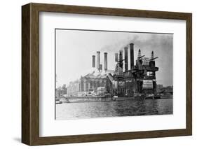New York Edision Company Power Plant-null-Framed Photographic Print