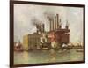 New York Edison Company-Guy Wiggins-Framed Art Print