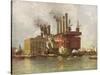 New York Edison Company-Guy Wiggins-Stretched Canvas