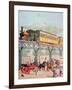 New York Elevated Railway, C.1880-American School-Framed Giclee Print