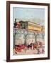 New York Elevated Railway, C.1880-American School-Framed Giclee Print