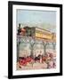 New York Elevated Railway, C.1880-American School-Framed Giclee Print