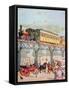 New York Elevated Railway, C.1880-American School-Framed Stretched Canvas