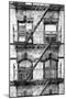 New York Emergency Staircase-Philippe Hugonnard-Mounted Giclee Print