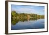 New York, Erie Canal. Fall reflections on the Oswego Canal.-Cindy Miller Hopkins-Framed Photographic Print