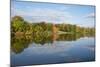 New York, Erie Canal. Fall reflections on the Oswego Canal.-Cindy Miller Hopkins-Mounted Photographic Print
