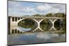 New York, Erie Canal. Oswego Canal. Early morning bridge reflection.-Cindy Miller Hopkins-Mounted Photographic Print