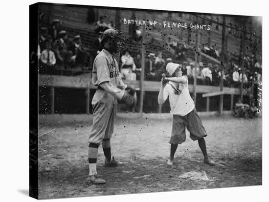 New York Female Giants, Baseball Photo No.5 - New York, NY-Lantern Press-Stretched Canvas