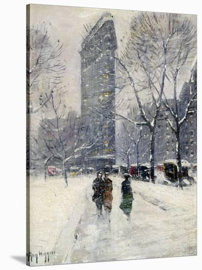 New York: Flatiron, 1919-Guy Wiggins-Stretched Canvas