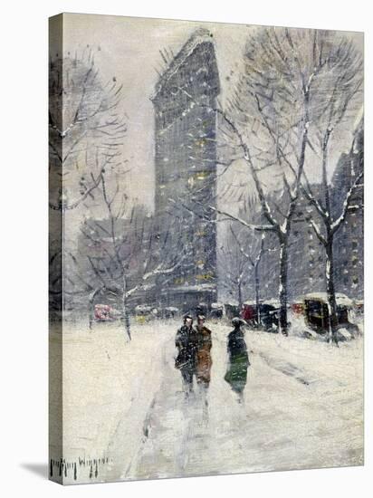 New York: Flatiron, 1919-Guy Wiggins-Stretched Canvas