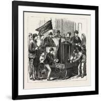 New York: Free Service of Coffee and Bread. U.S., 1880 1881-null-Framed Giclee Print