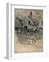 'New York From Brooklyn Bridge', c1908-Joseph Pennell-Framed Giclee Print