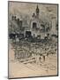 'New York From Brooklyn Bridge', c1908-Joseph Pennell-Mounted Giclee Print