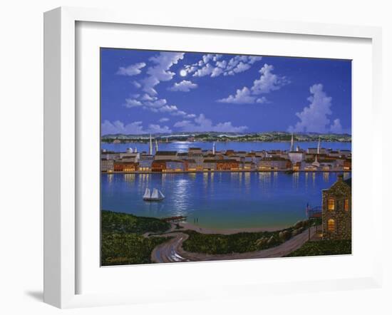 New York From Brooklyn Heights 2-Eduardo Camoes-Framed Giclee Print