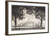 New York from Governor's Island, 1915-Joseph Pennell-Framed Giclee Print