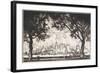 New York from Governor's Island, 1915-Joseph Pennell-Framed Giclee Print