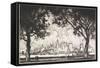 New York from Governor's Island, 1915-Joseph Pennell-Framed Stretched Canvas