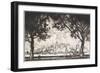 New York from Governor's Island, 1915-Joseph Pennell-Framed Giclee Print