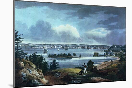 New York from Heights Near Brooklyn, 1820-23-William Guy Wall-Mounted Giclee Print