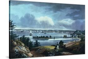 New York from Heights Near Brooklyn, 1820-23-William Guy Wall-Stretched Canvas