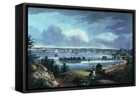 New York from Heights Near Brooklyn, 1820-23-William Guy Wall-Framed Stretched Canvas