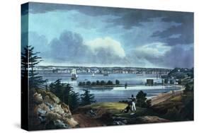 New York from Heights Near Brooklyn, 1820-23-William Guy Wall-Stretched Canvas