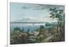 New York from Weehawk, Engraved by I. Hill, 1820-3-William Guy Wall-Framed Giclee Print