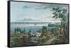 New York from Weehawk, Engraved by I. Hill, 1820-3-William Guy Wall-Framed Stretched Canvas