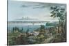 New York from Weehawk, Engraved by I. Hill, 1820-3-William Guy Wall-Stretched Canvas