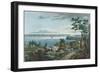 New York from Weehawk, Engraved by I. Hill, 1820-3-William Guy Wall-Framed Giclee Print